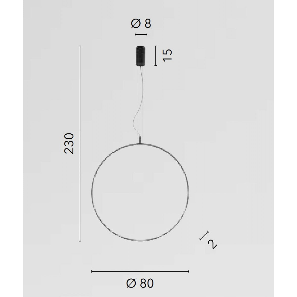 Lampa suspendata TOORX Ø80 CM