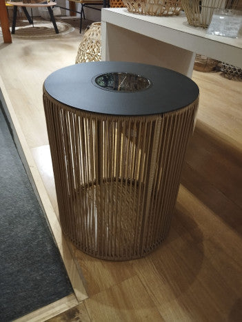 Masuta de cafea solara VIANO BLACK Ø40 x 50 CM