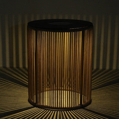 Masuta de cafea solara VIANO BLACK Ø40 x 50 CM