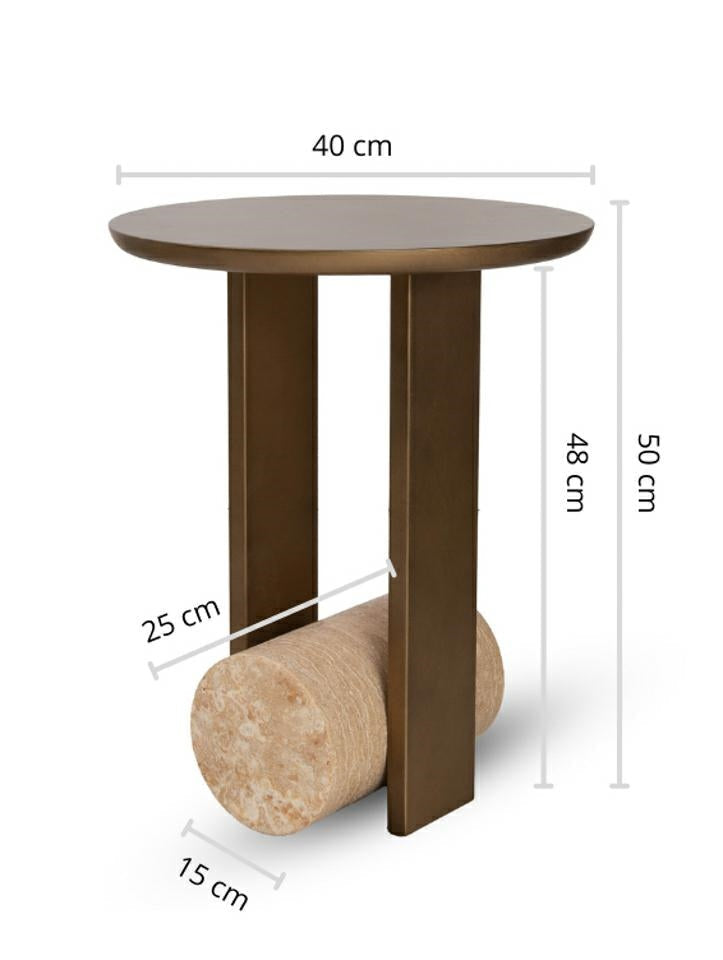 Masuta de cafea BRISEL Ø40 x 50 CM