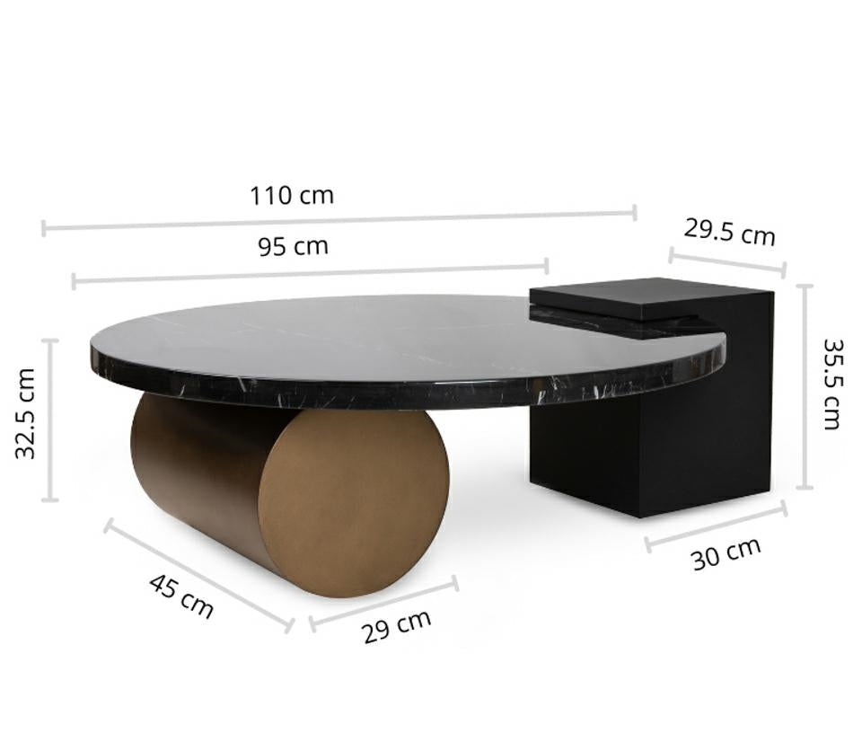 Masuta de cafea SCORSA 110 x 95 x 35 CM