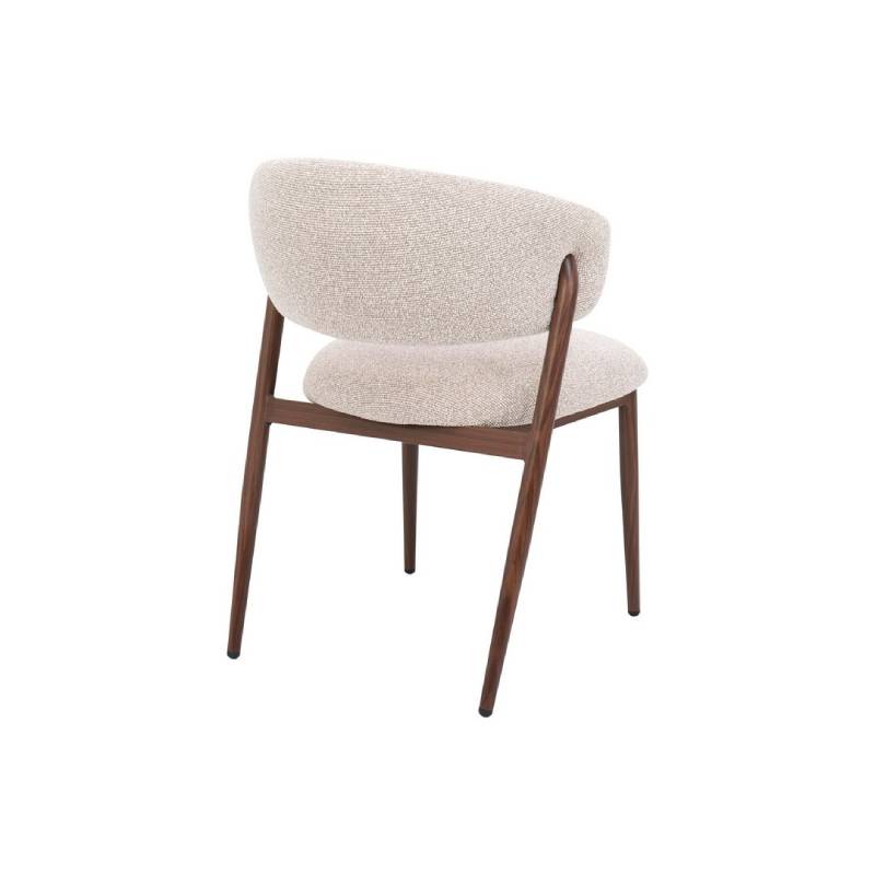 Scaun CASSANDRA WALNUT/BEIGE