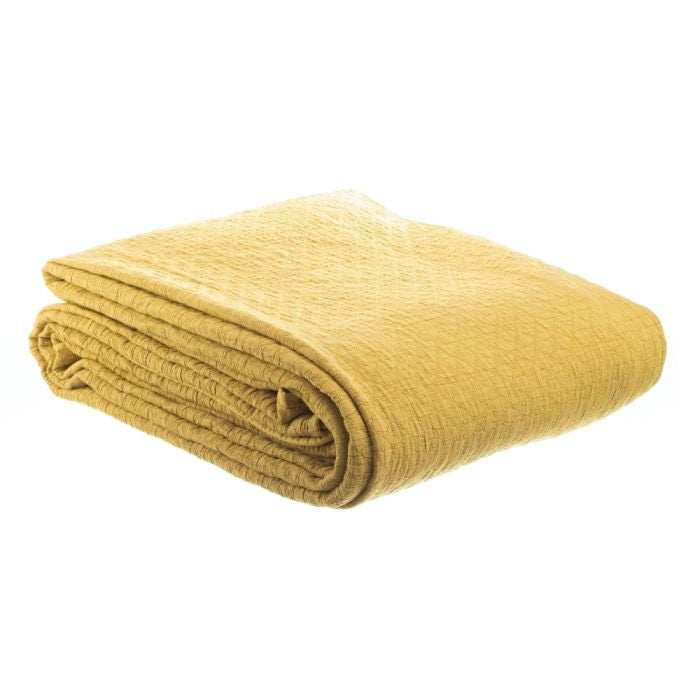 Cuvertura pat QUILT MUSTARD MICROFIBRE 240 X 260 X 1 CM - P