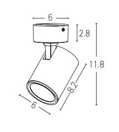 Plafoniera MAURIN UNO