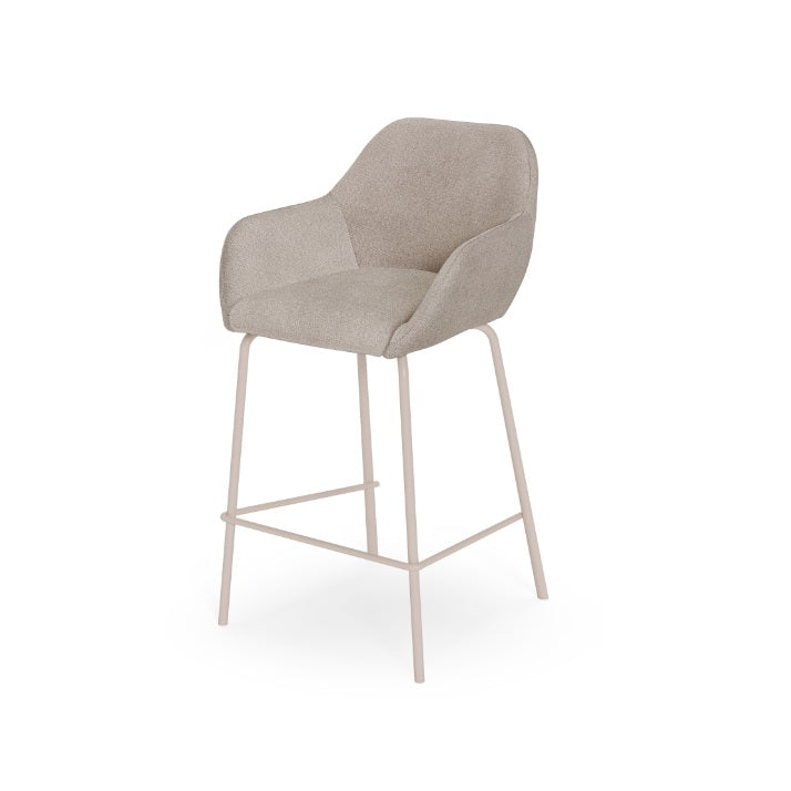 Scaun de bar SAVON BEIGE LEGS H58 CM