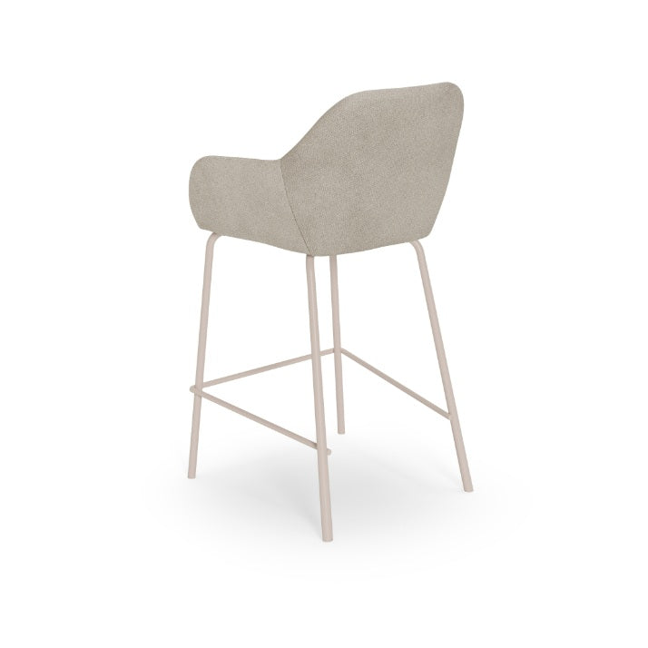 Scaun de bar SAVON BEIGE LEGS H58 CM