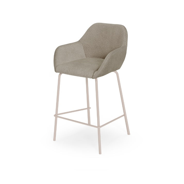 Scaun de bar SAVON BEIGE LEGS H58 CM