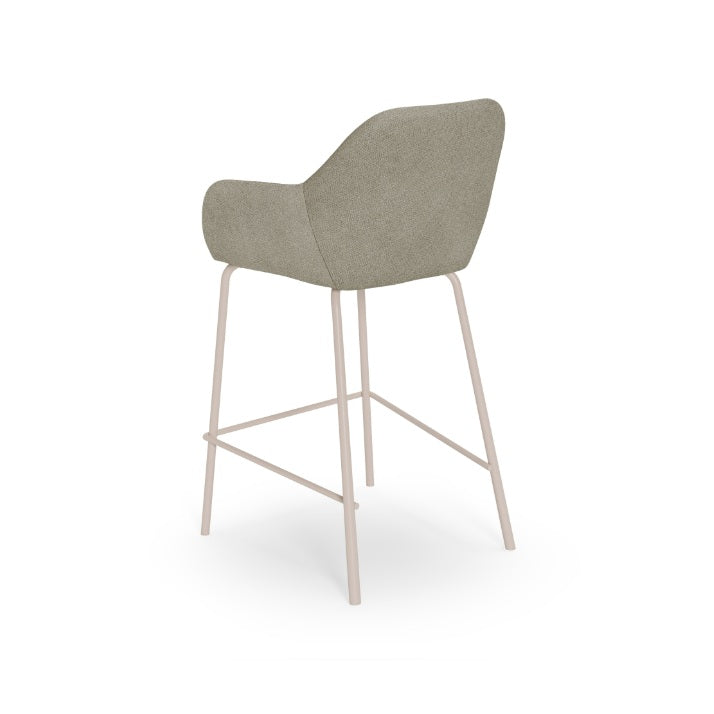 Scaun de bar SAVON BEIGE LEGS H58 CM
