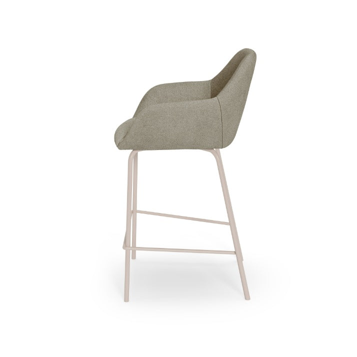 Scaun de bar SAVON BEIGE LEGS H58 CM