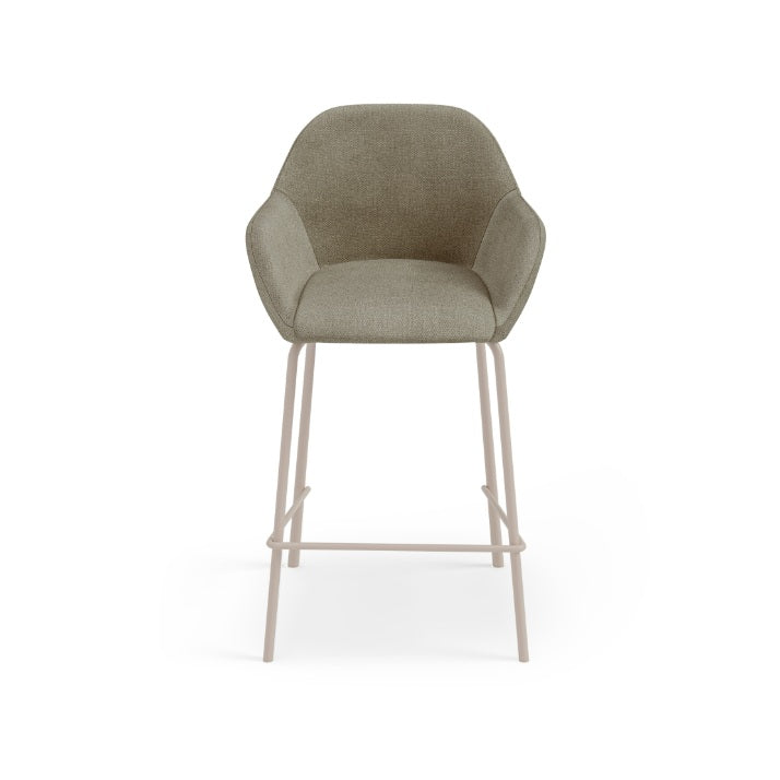 Scaun de bar SAVON BEIGE LEGS H58 CM