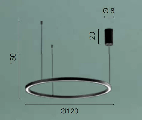 Lampa suspendata HOOP Ø120 CM