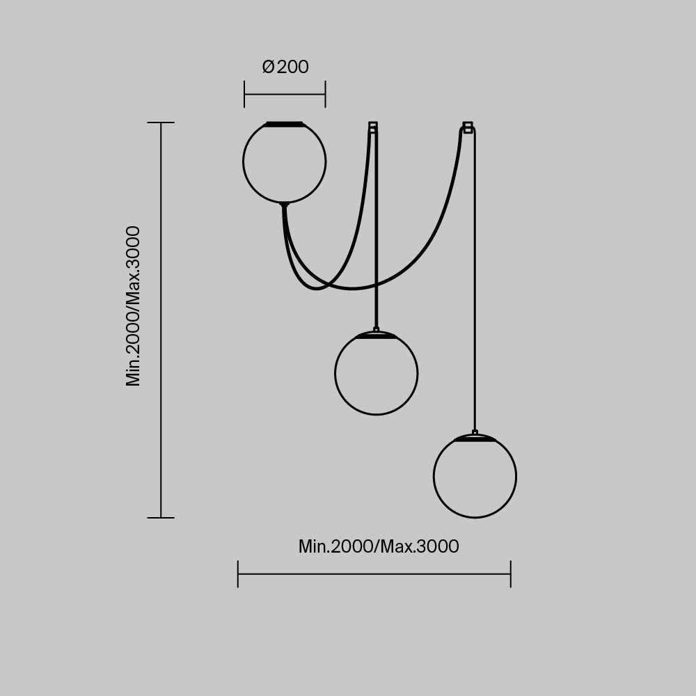 Lampa suspendata TWINS DOUBLE