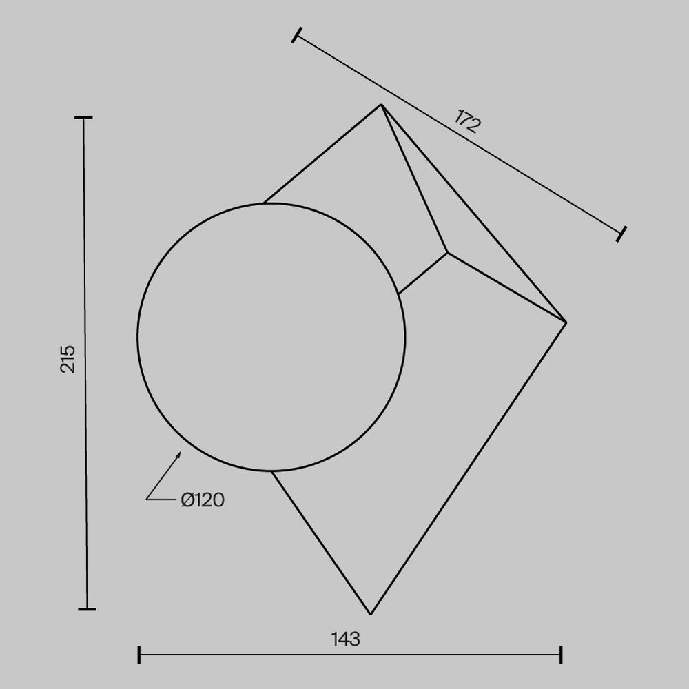 Aplica de perete CUBEO