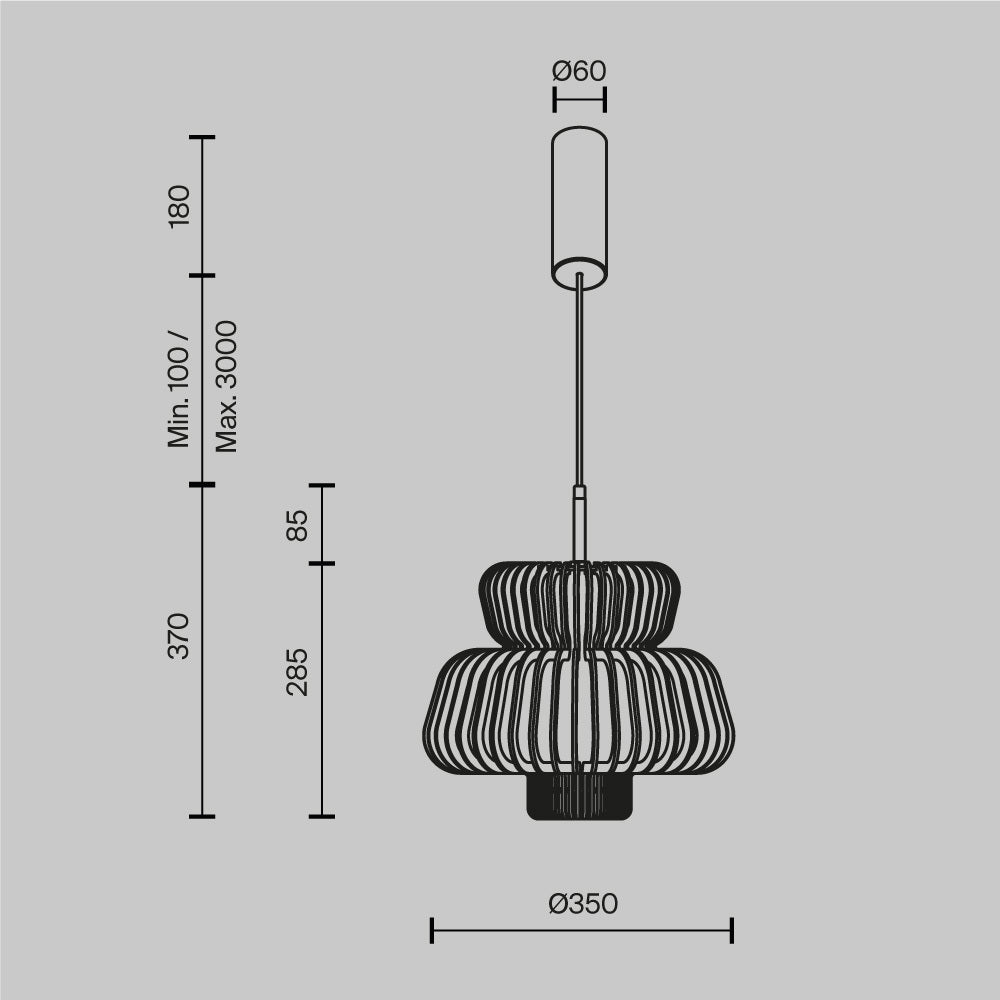 Lampa suspendata ETERIA B