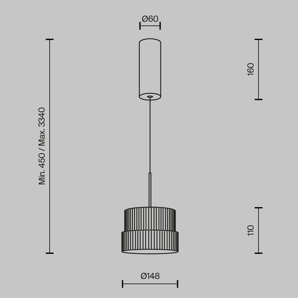 Lampa suspendata SCALA 12W