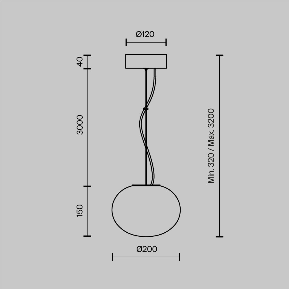 Lampa suspendata SPUME 5W