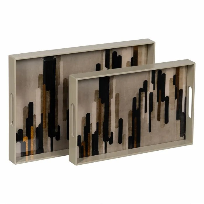 Set tavi ABSTRACT PVC-MIRROR  45 X 31 X 4,20 CM - P