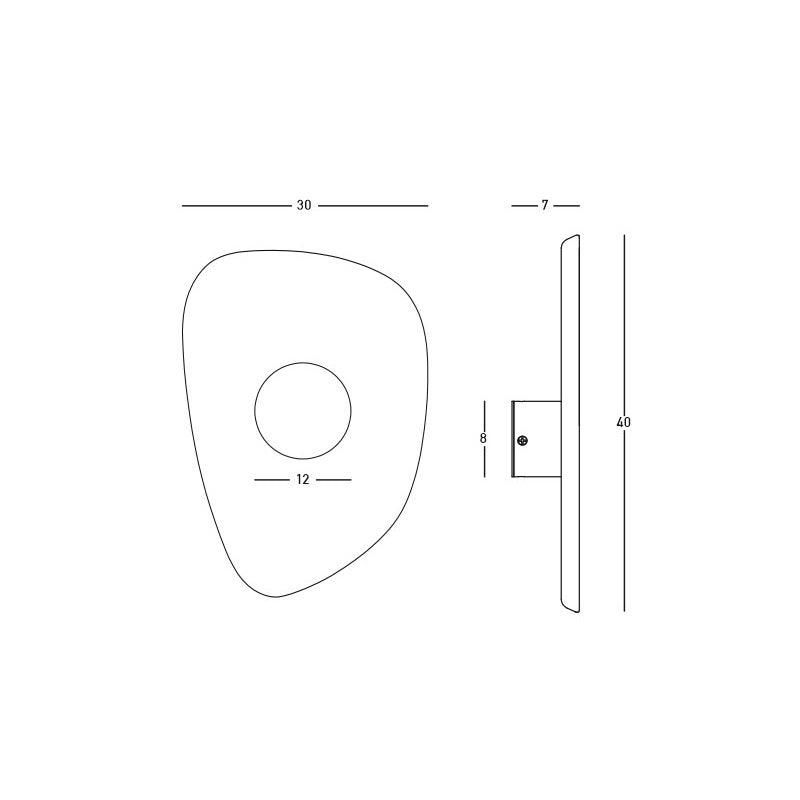 Aplica de perete ACOSTIC BROWN