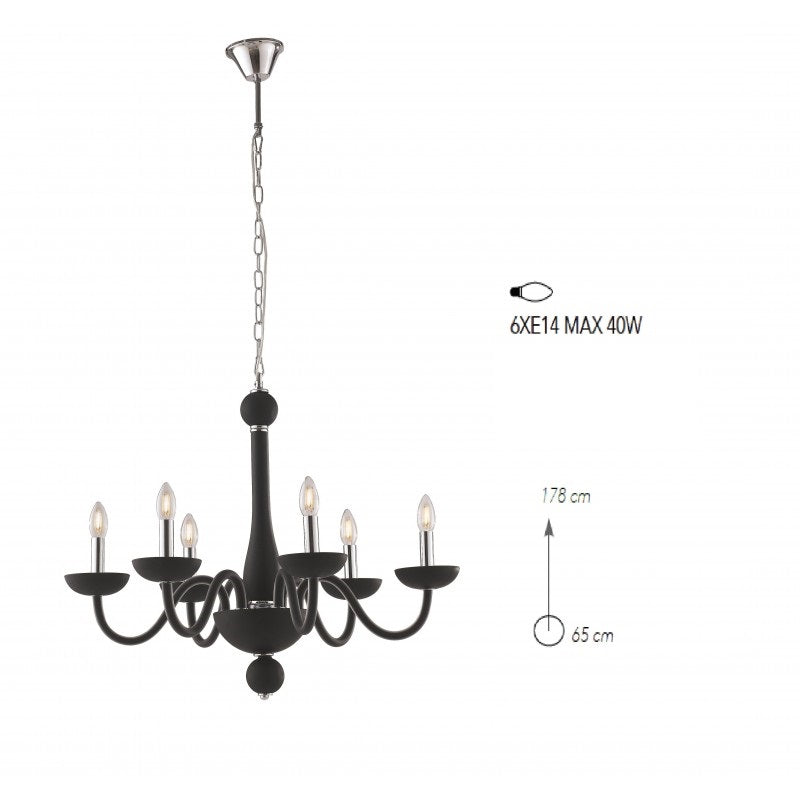 Lampă suspendată ALFIERE 6