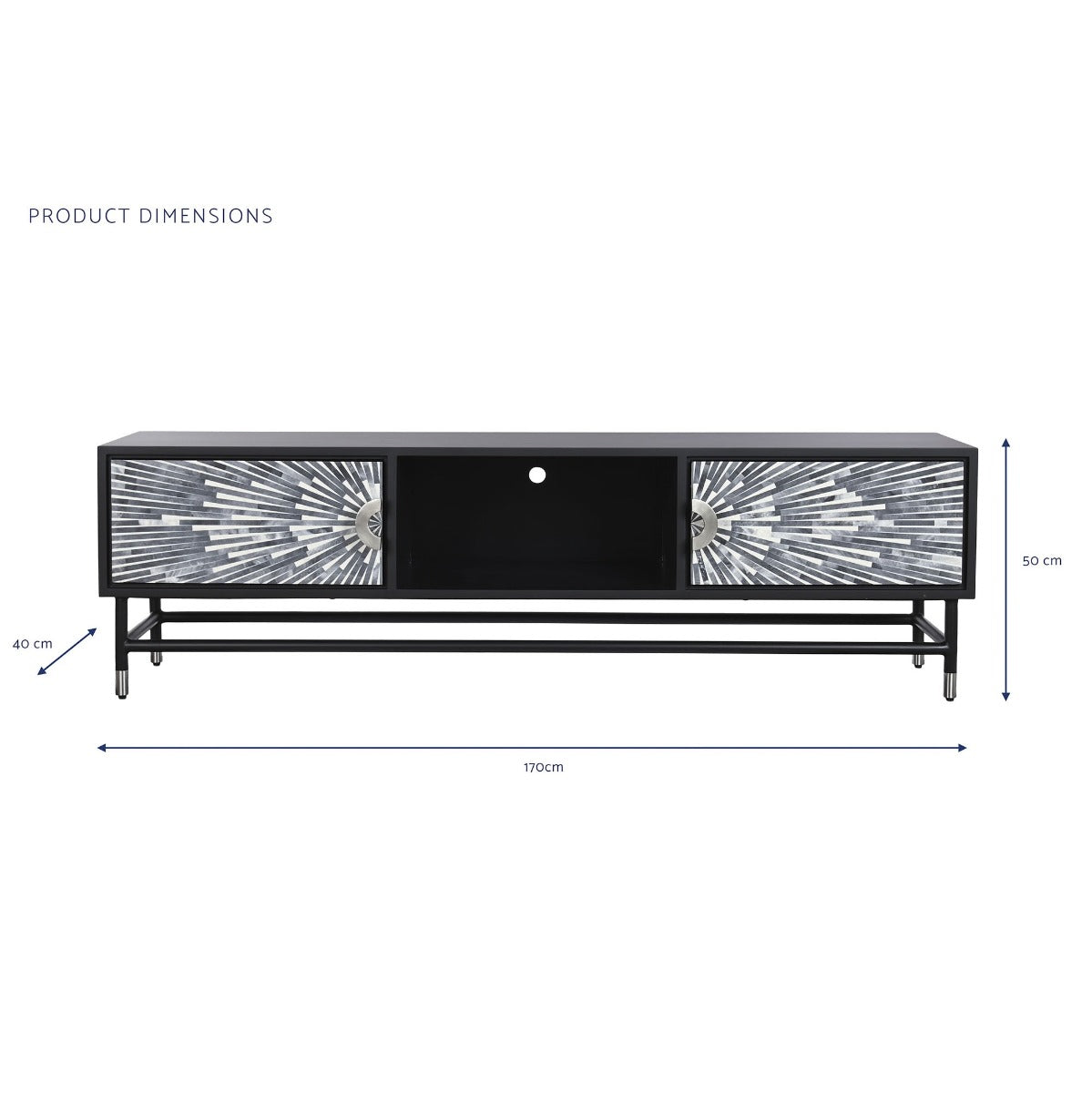 Comoda TV ALNEST BONE 170 x 40 x 50 CM