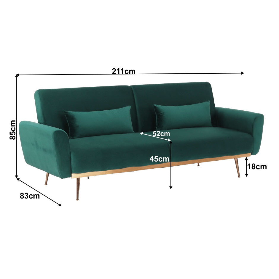 Canapea extensibila 3 locuri ALTEVO 211 CM