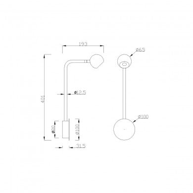 Aplica de perete YES