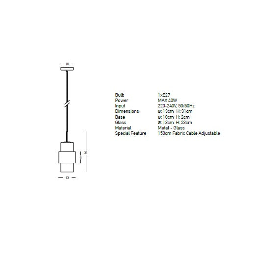 Lampa suspendata ARKLOW