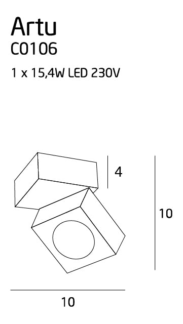 Spot aplicat ARTUR WHITE