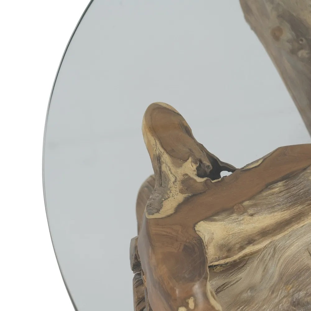 Masuta de cafea ASBERK NATURAL Ø90 x 45  CM