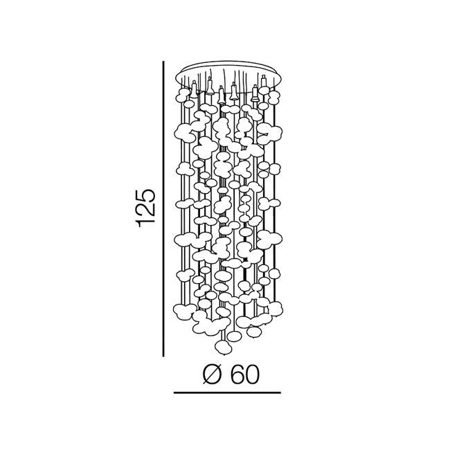 Lampa suspendata LUISE 125 CM