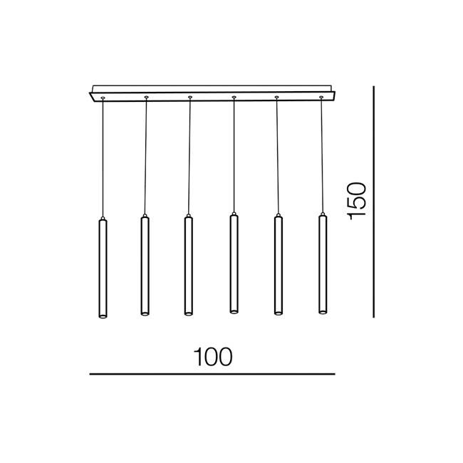 Lampa suspendata ZOLA 6L