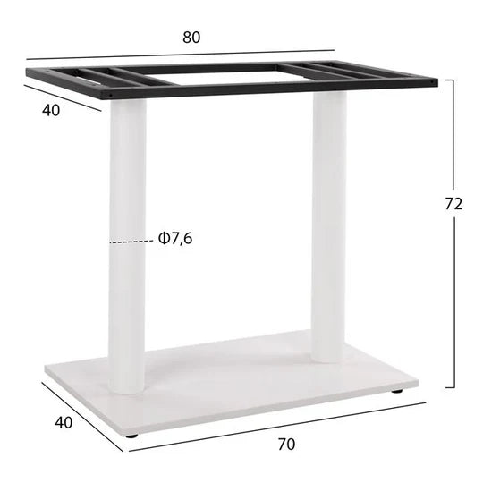 Picior masa DOBO pentru blat 120x70cm / 120x80cm