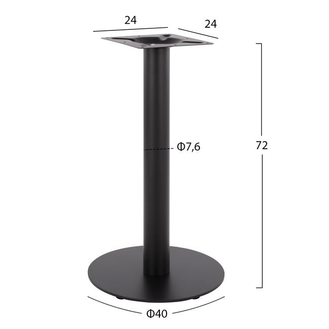 Picior de masa EUTELIA pentru blat  Φ60cm sau 60x60cm sau Φ70cm