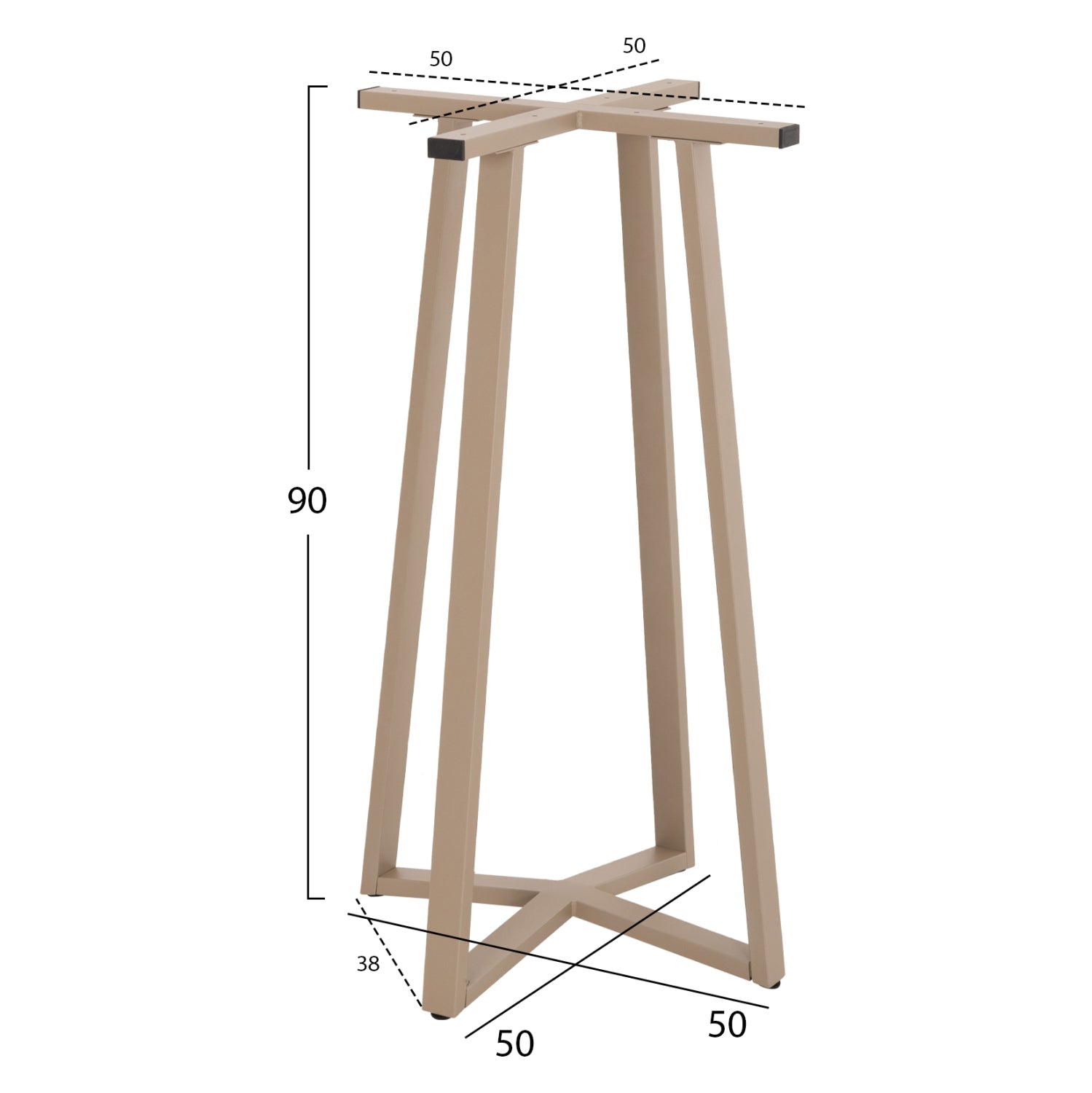 Picior masa bar MANSURA CAPPUCCINO pentru blat 50 CM