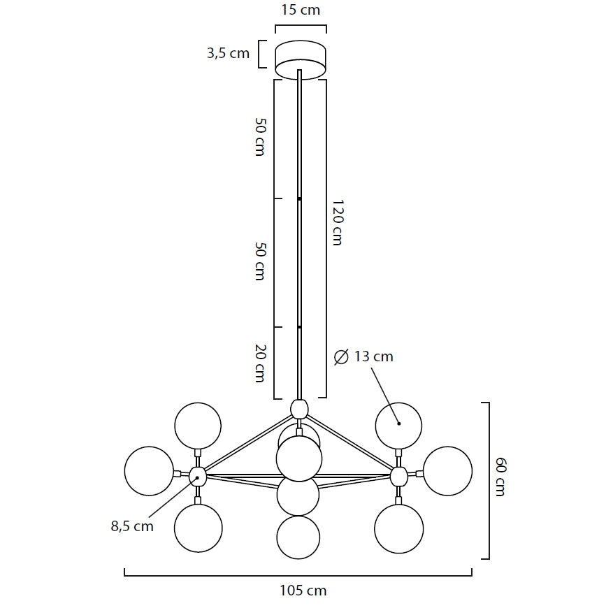 Lampa suspendata BELAGIO L10