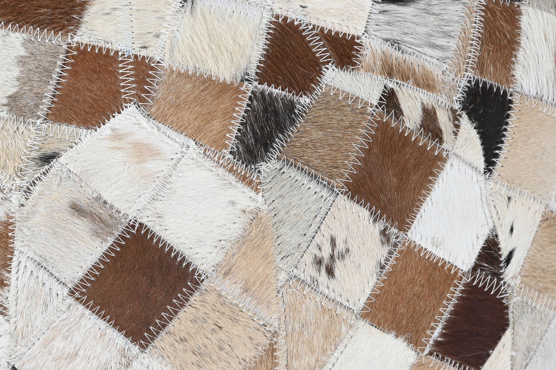 Taburet puf BERNICE LEATHER Ø48 CM