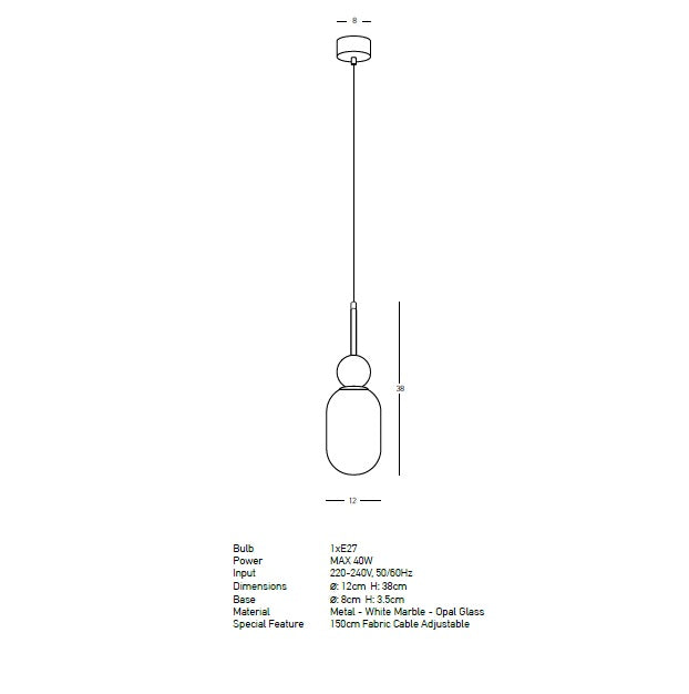 Lampa suspendata BILARY