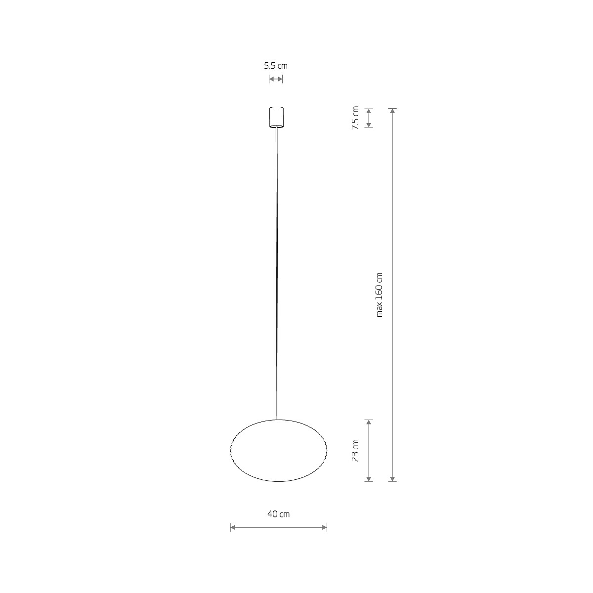 Lampa suspendata BITROF S