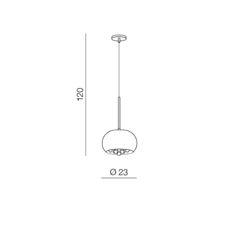Lampă suspendată BURN 1