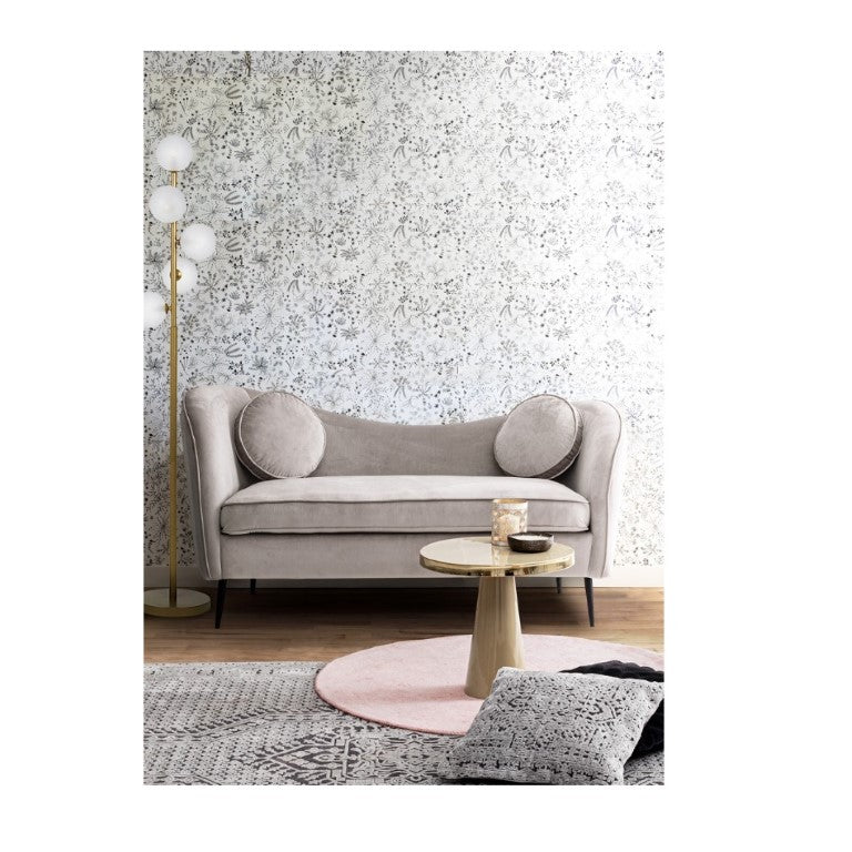 Canapea 2 locuri CANDIS LIGHT GREY 163 CM