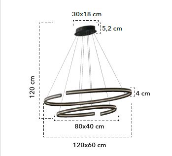 Lampă suspendată LARK-120