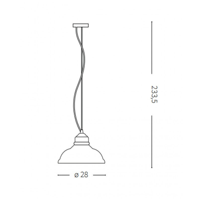 Lampa suspendata CARDEN Ø28 CM