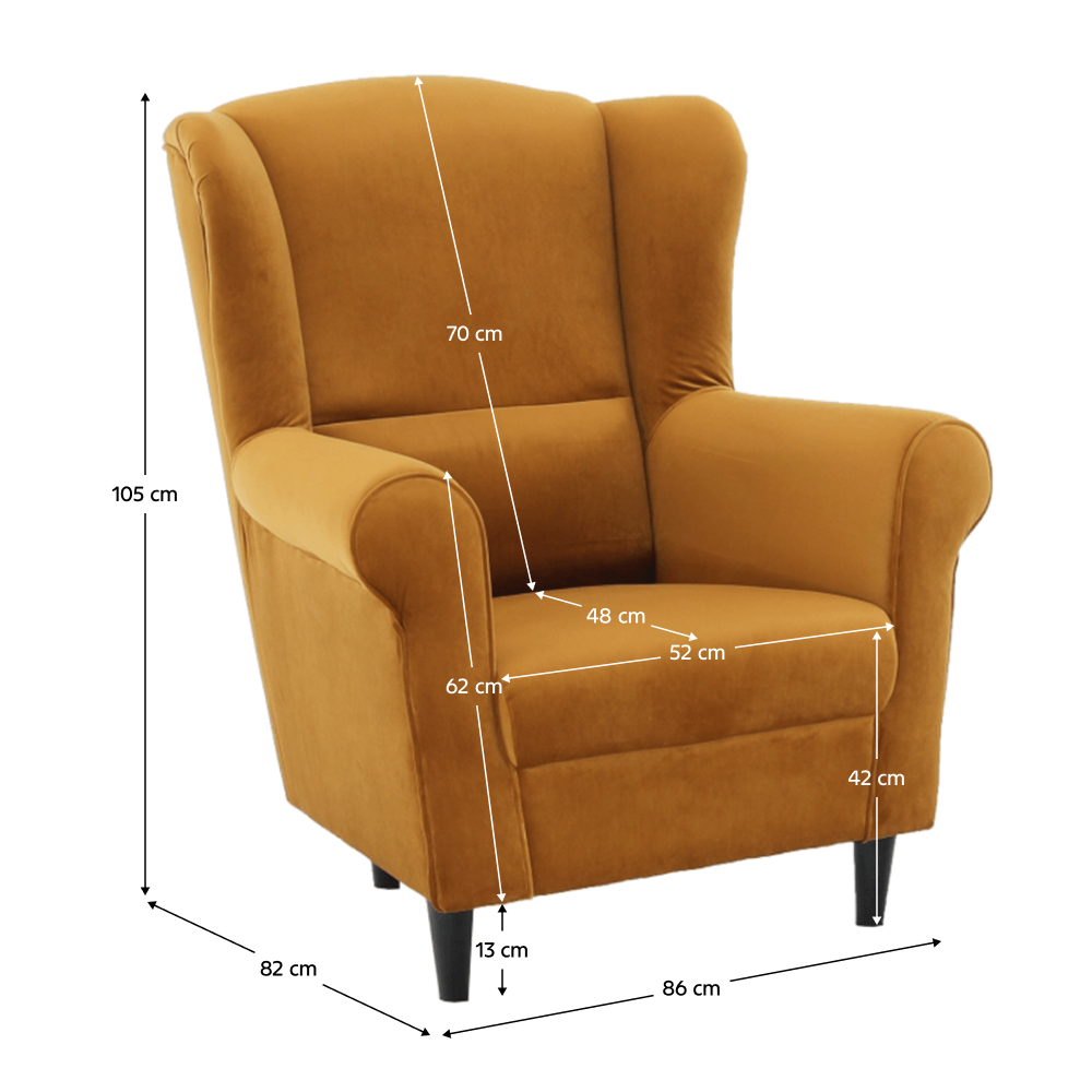 Fotoliu ADRIAL MUSTARD