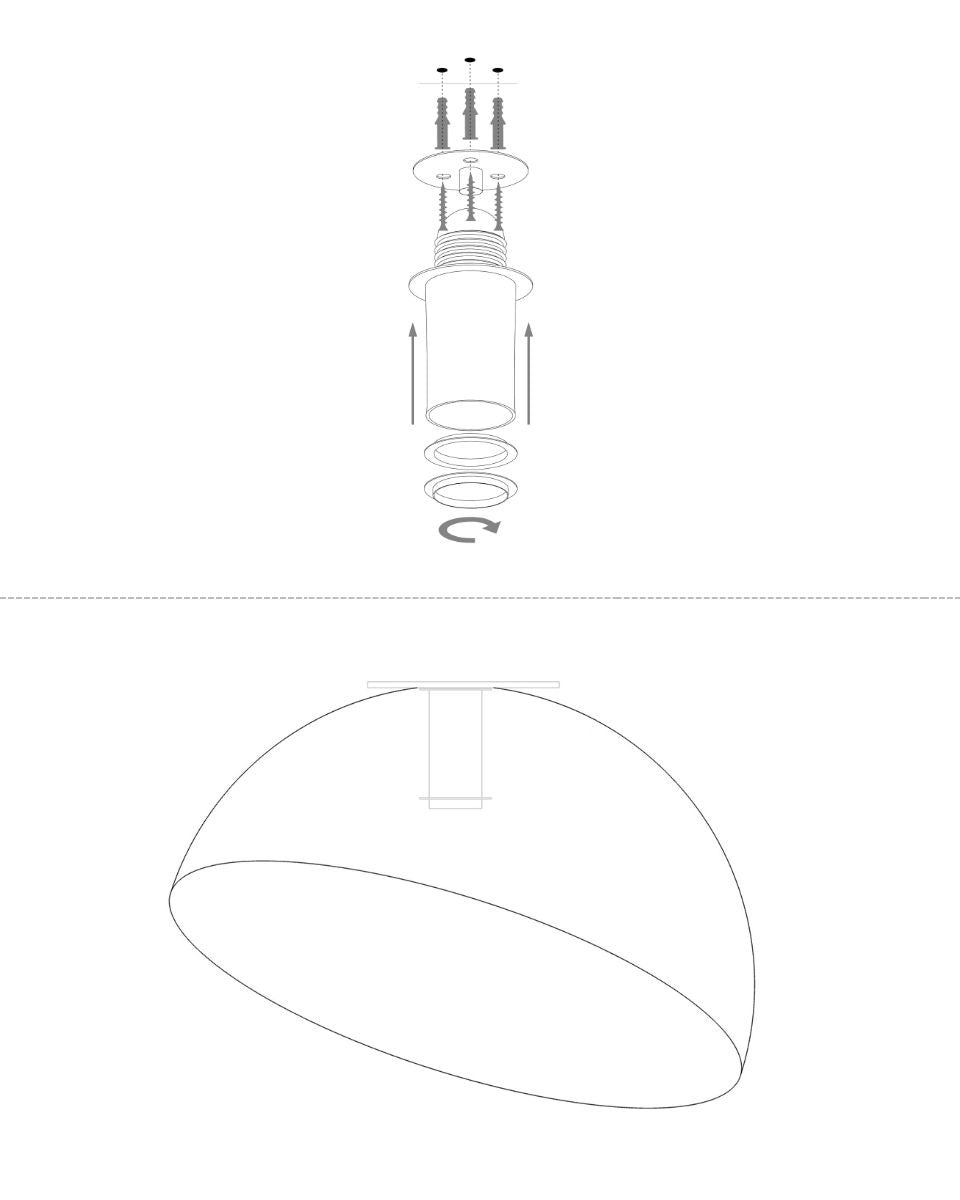 Plafoniera CHRISTA BLACK/COPPER