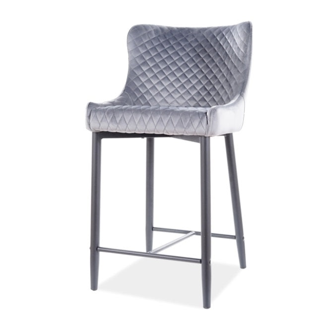Scaun de bar COLEN VELVET H60 CM