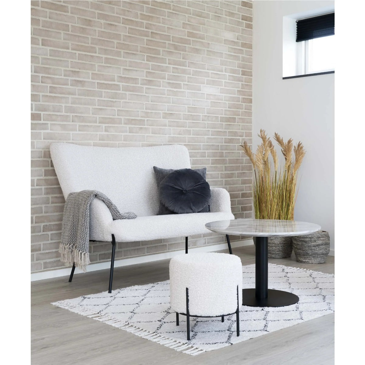 Taburet CONWEY BOUCLE Ø35 CM