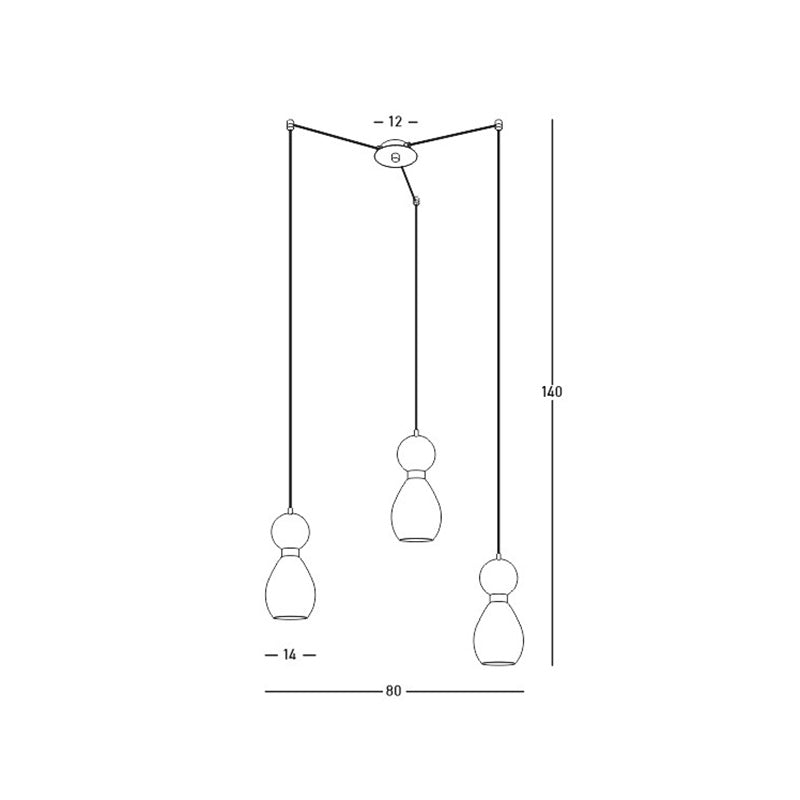 Lampa suspendata PAVALO II