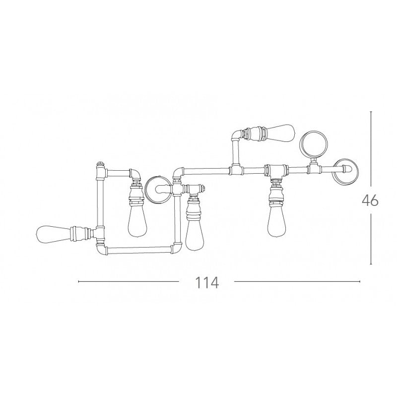 Plafoniera AMARCORD PL5