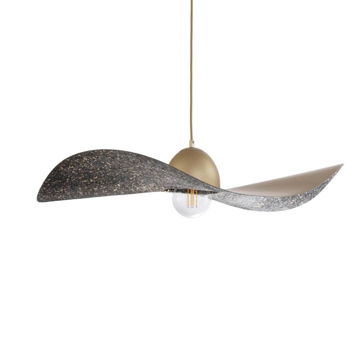 Lampa suspendata CYRILA GOLD/BLACK