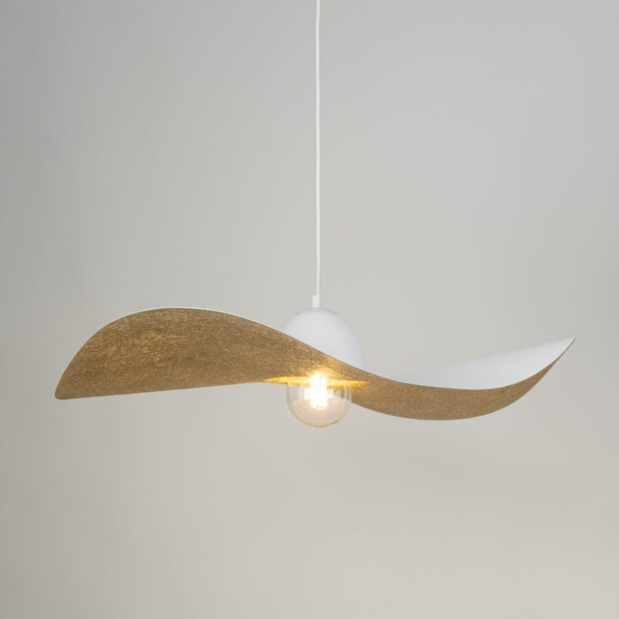 Lampa suspendata CYRILA WHITE/GOLD